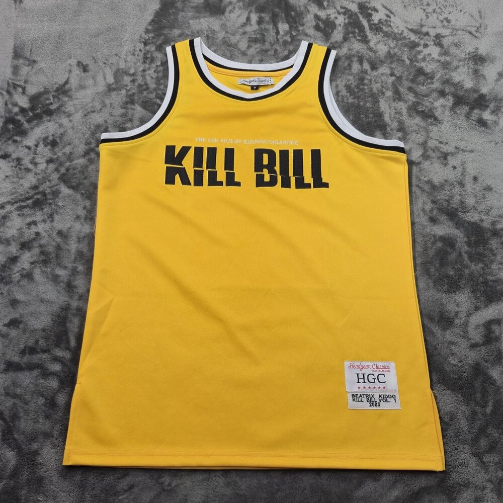 Kill Bill Shirt Mens Medium Yellow Tank Top Quentin Tarantino Vol 1 Graphic